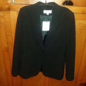 New Calvin Klein Lined Black Blazer 10